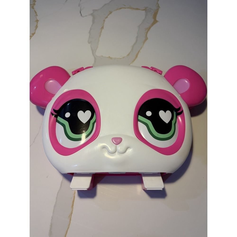 Littlest Pet Shop LPS G7 Large Figure Lot Panda Storage Case & Collector Cards